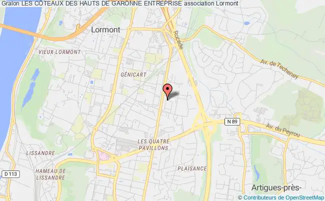 plan association Les CÔteaux Des Hauts De Garonne Entreprise Lormont