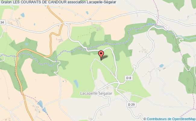 plan association Les Courants De Candour Lacapelle-Ségalar