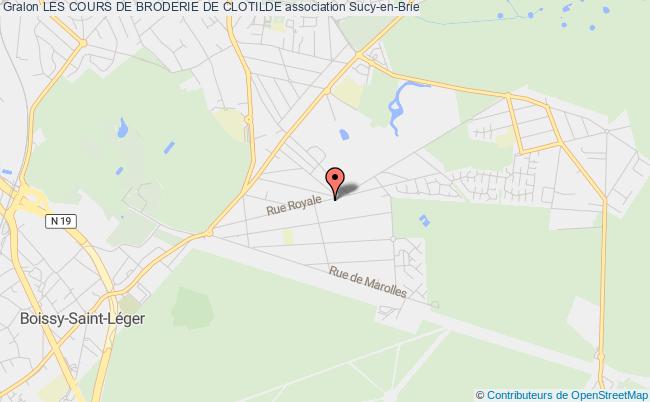 plan association Les Cours De Broderie De Clotilde Sucy-en-Brie