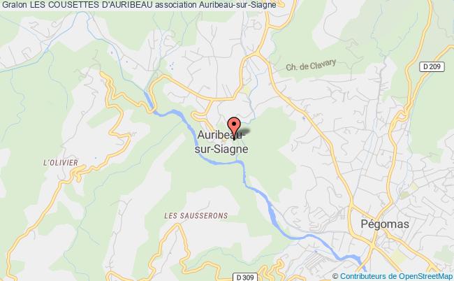 plan association Les Cousettes D'auribeau Auribeau-sur-Siagne