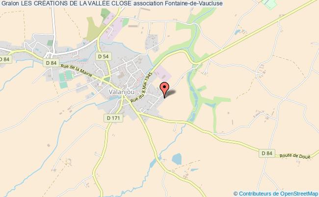 plan association Les CrÉations De La VallÉe Close Fontaine-de-Vaucluse