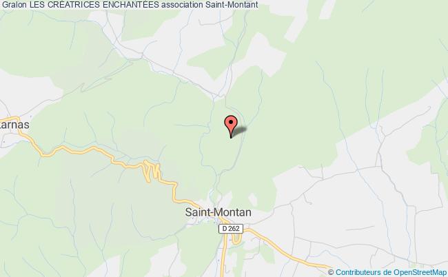 plan association Les CrÉatrices EnchantÉes Saint-Montan