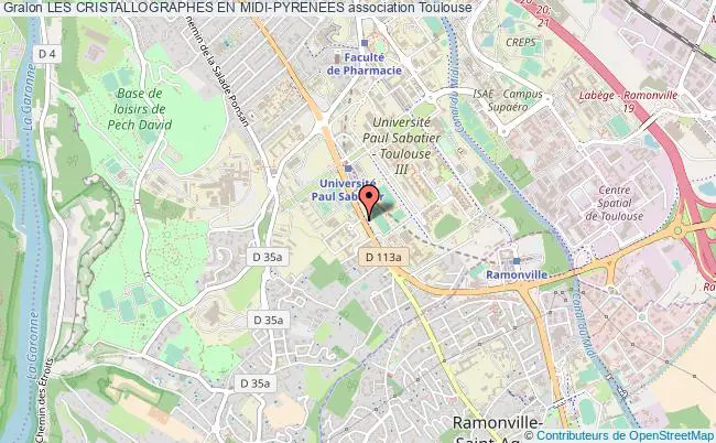 plan association Les Cristallographes En Midi-pyrenees Toulouse cedex