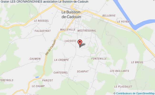 plan association Les Cro'magnonnes Buisson-de-Cadouin