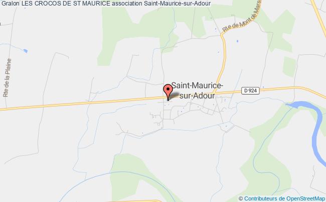 plan association Les Crocos De St Maurice Saint-Maurice-sur-Adour