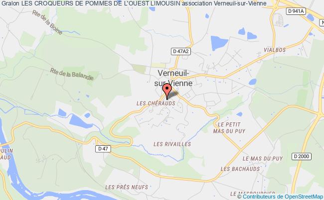 plan association Les Croqueurs De Pommes De L'ouest Limousin Verneuil-sur-Vienne