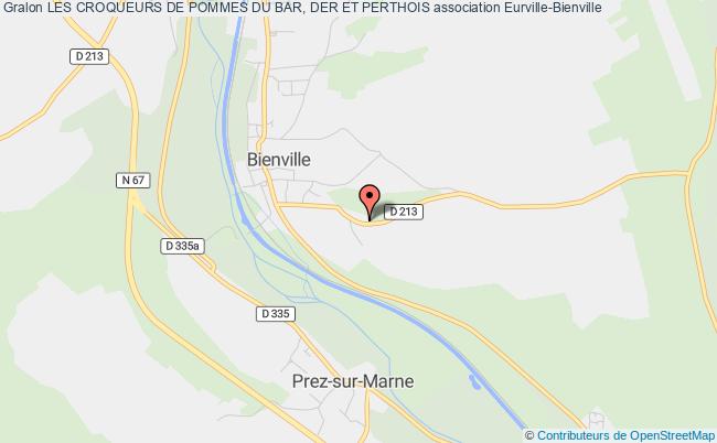 plan association Les Croqueurs De Pommes Du Bar, Der Et Perthois Eurville-Bienville