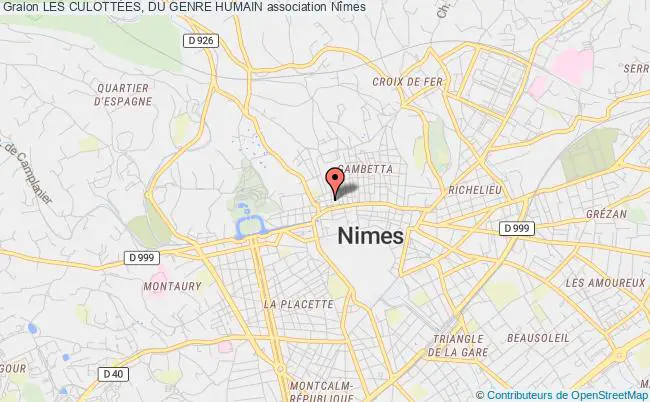 plan association Les CulottÉes, Du Genre Humain Nîmes