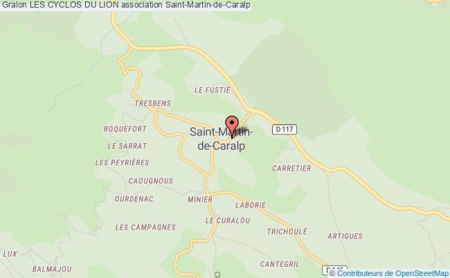 plan association Les Cyclos Du Lion Saint-Martin-de-Caralp