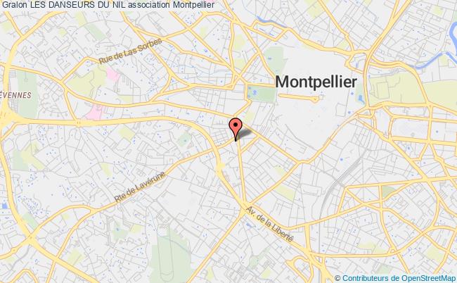 plan association Les Danseurs Du Nil Montpellier