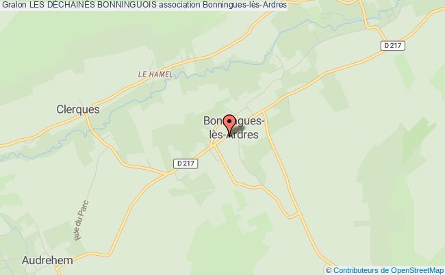 plan association Les DÉchainÉs Bonninguois Bonningues-lès-Ardres