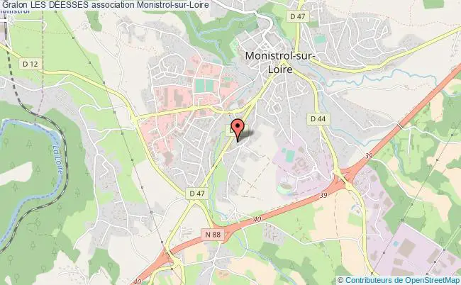 plan association Les DÉesses Monistrol-sur-Loire