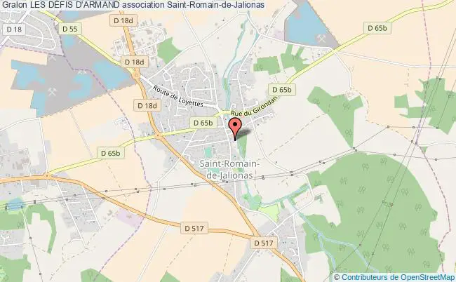 plan association Les DÉfis D'armand Saint-Romain-de-Jalionas