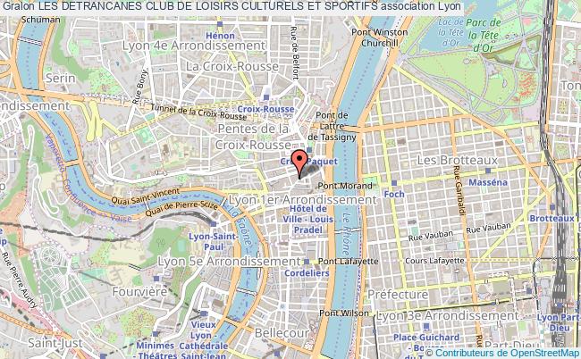 plan association Les Detrancanes Club De Loisirs Culturels Et Sportifs Lyon