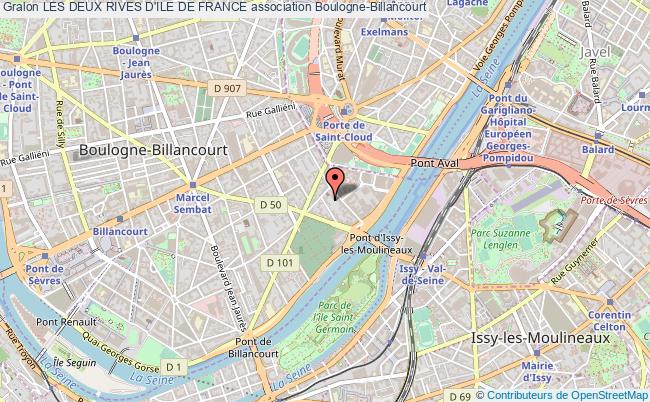 plan association Les Deux Rives D'ile De France Boulogne-Billancourt