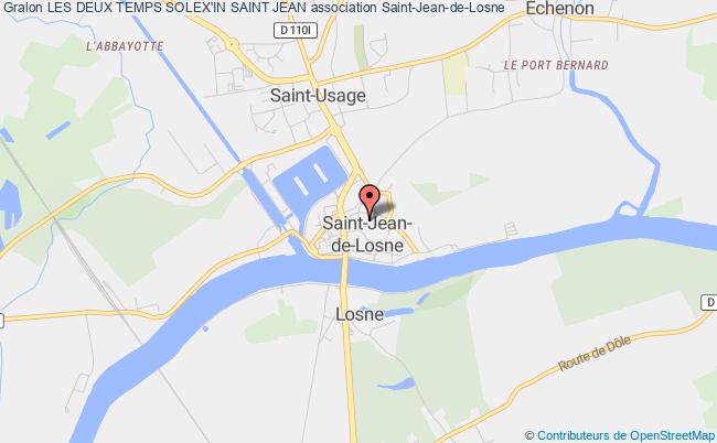 plan association Les Deux Temps Solex'in Saint Jean Saint-Jean-de-Losne
