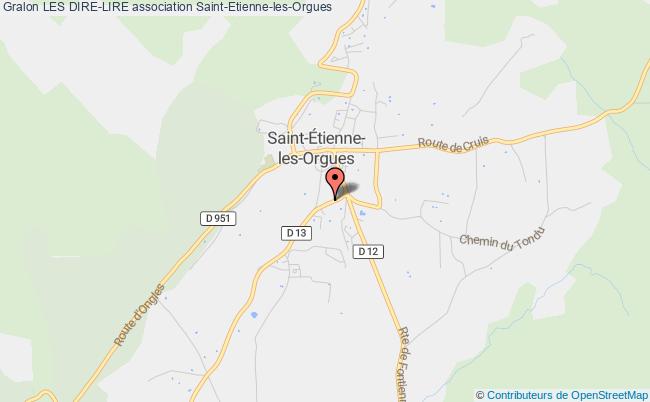 plan association Les Dire-lire Saint-Étienne-les-Orgues