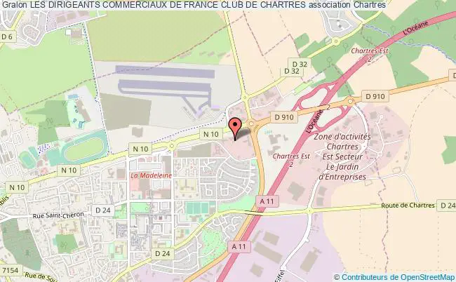plan association Les Dirigeants Commerciaux De France Club De Chartres Chartres
