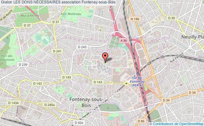 plan association Les Dons NÉcessaires Fontenay-sous-Bois