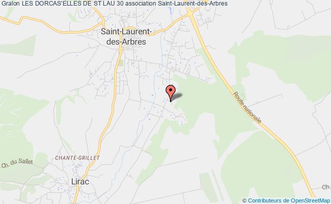 plan association Les Dorcas'elles De St Lau 30 Saint-Laurent-des-Arbres
