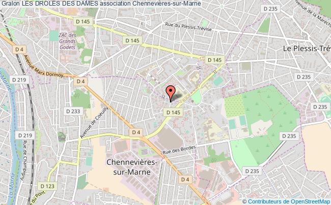 plan association Les Droles Des Dames Chennevières-sur-Marne
