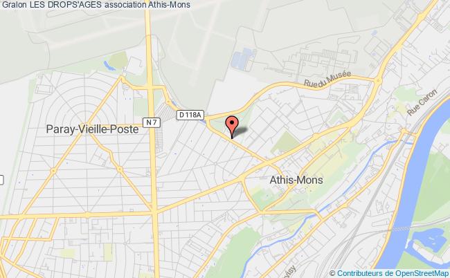 plan association Les Drops'ages Athis-Mons