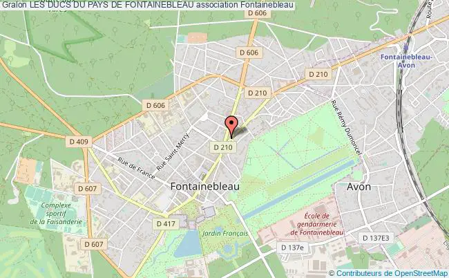 plan association Les Ducs Du Pays De Fontainebleau Fontainebleau