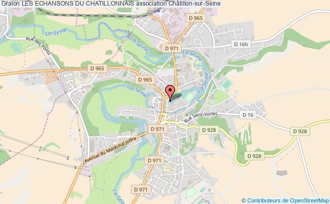 plan association Les Echansons Du Chatillonnais Châtillon-sur-Seine