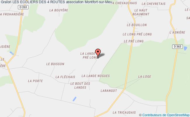 plan association Les Ecoliers Des 4 Routes Montfort-sur-Meu