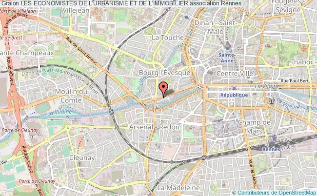 plan association Les Economistes De L'urbanisme Et De L'immobilier Rennes