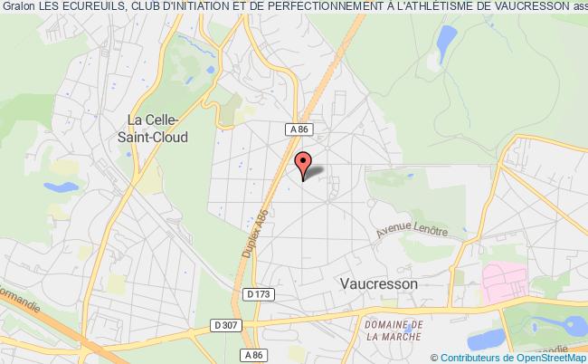 plan association Les Ecureuils, Club D'initiation Et De Perfectionnement À L'athlÉtisme De Vaucresson Vaucresson