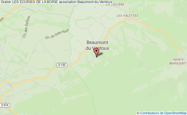 plan association Les Écuries De La Borie Beaumont-du-Ventoux