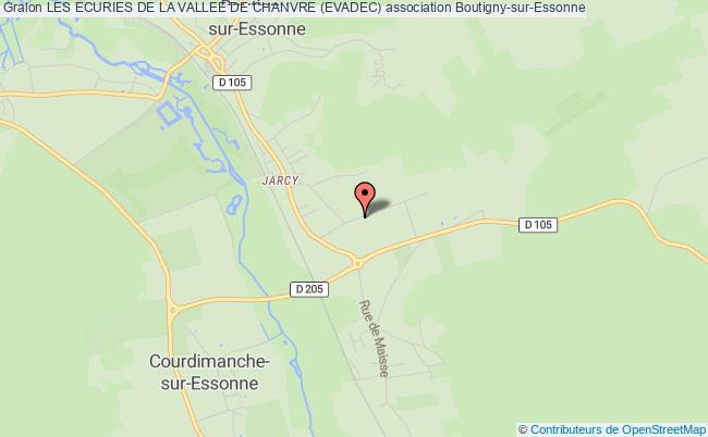 plan association Les Ecuries De La Vallee De Chanvre (evadec) Boutigny-sur-Essonne