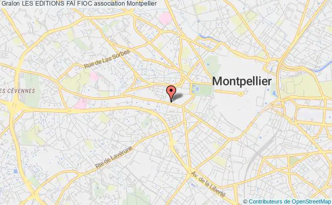plan association Les Editions FaÏ Fioc Montpellier