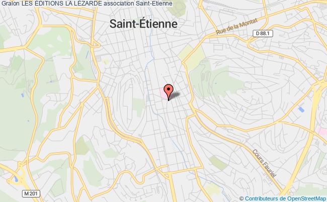 plan association Les Éditions La LÉzarde Saint-Étienne