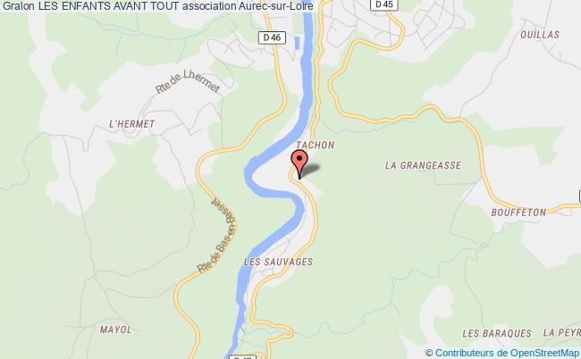 plan association Les Enfants Avant Tout Aurec-sur-Loire