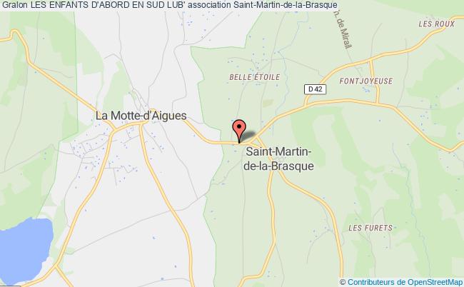 plan association Les Enfants D'abord En Sud Lub' Saint-Martin-de-la-Brasque