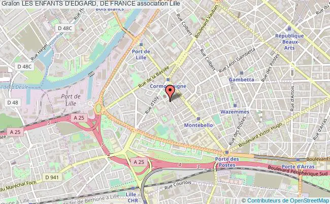 plan association Les Enfants D'edgard, De France Lille