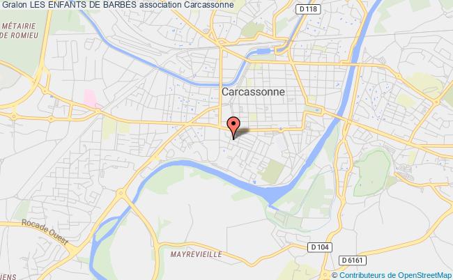 plan association Les Enfants De BarbÈs Carcassonne