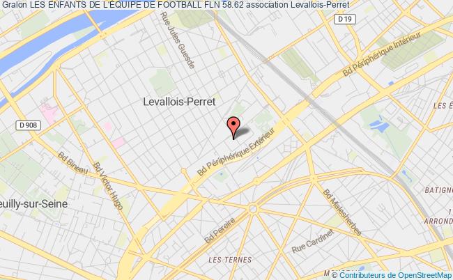 plan association Les Enfants De L'Équipe De Football Fln 58.62 Levallois-Perret