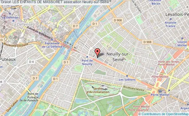 plan association Les Enfants De Massoret Neuilly-sur-Seine