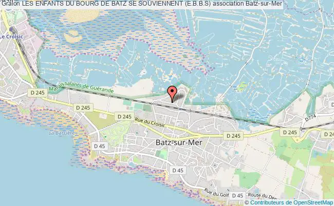 plan association Les Enfants Du Bourg De Batz Se Souviennent (e.b.b.s) Batz-sur-Mer