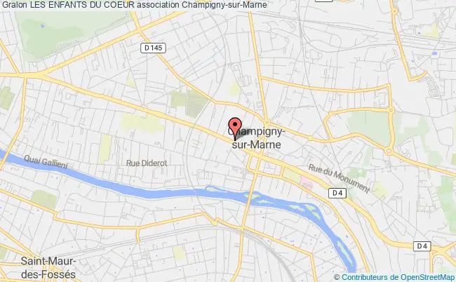 plan association Les Enfants Du Coeur Champigny-sur-Marne