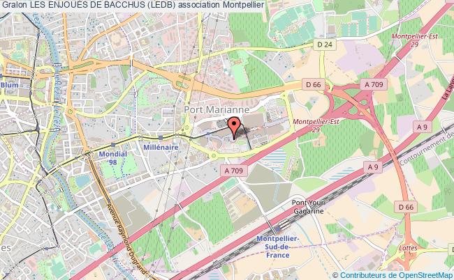 plan association Les EnjouÉs De Bacchus (ledb) Montpellier