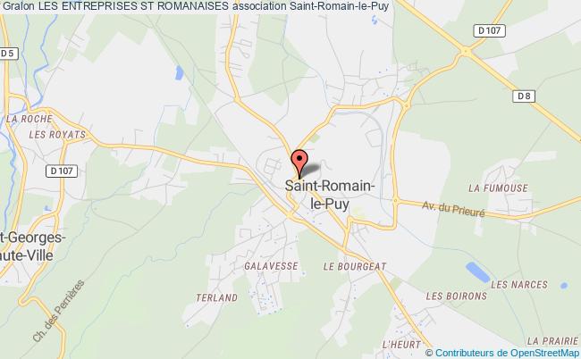 plan association Les Entreprises St Romanaises Saint-Romain-le-Puy