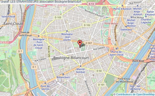 plan association Les Envahisseurs Boulogne-Billancourt