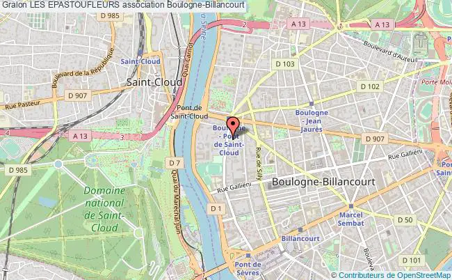 plan association Les Epastoufleurs Boulogne-Billancourt