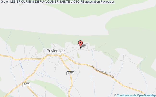 plan association Les Épicuriens De Puyloubier Sainte Victoire Puyloubier