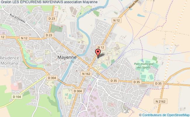 plan association Les Épicuriens Mayennais Mayenne