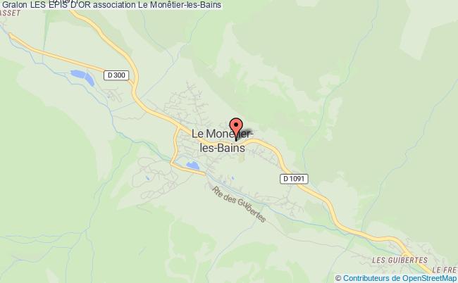 plan association Les Epis D'or Le Monêtier-les-Bains
